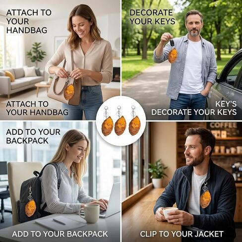 3PCS Potato Keychain, Roasted Sweet Potato Bag Charm, Cute Plush Keychain Roasted Sweet Potato Keychain, for Car Key Char and Bag Accessories ﻿ in Saudi Arabia