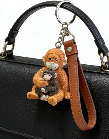 سلسلة مفاتيح Punch the Monkey ثلاثية الأبعاد للحماية من أجل حقيبة الظهر والمحفظة ومفاتيح السيارة in Kuwait