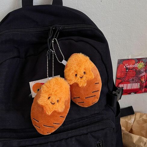 Roasted Sweet Potato Bag Charm, Cute Plush Keychain, Shellable Sweet Potato Charm for Handbags Backpacks Purse Keychain Accessories Charm Lover Gifts in Saudi Arabia