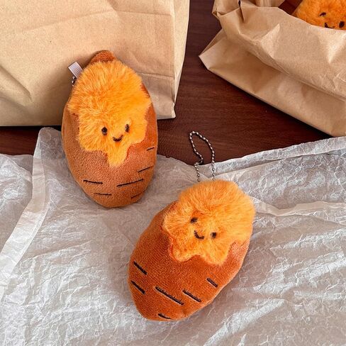 Roasted Sweet Potato Bag Charm, Cute Plush Keychain, Shellable Sweet Potato Charm for Handbags Backpacks Purse Keychain Accessories Charm Lover Gifts in Saudi Arabia