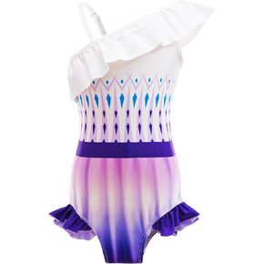 Girls Ruffle One Piece Swimsuit Princess Bathing Suit Pool Beach Swimwear for Kids 3-7 Years in Saudi Arabia