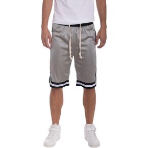 WEIV GEAR Men's Active Shorts – Mesh Drawstring Elastic Waist Basketball Athletic Workout Active Pants with Zipper Pockets in Saudi Arabia