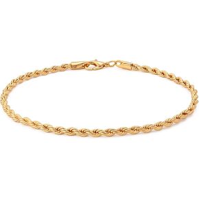 Gold Plated Anklets Chain for Women Non Tarnish Waterproof Gold Anklet for Women Rope Anklets Bracelet for Womens Anklets Jewelry in Saudi Arabia