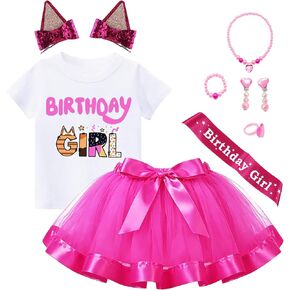 Princess's Birthday outfit Tutu Skirt Dress Hairpin Satin sash Children's Holiday Dress Halloween Outfit in Saudi Arabia