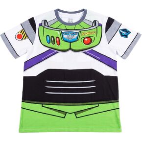 Disney Pixar Toy Story Buzz Lightyear Deluxe Costume Adult T-Shirt Space Ranger Graphic in Kuwait