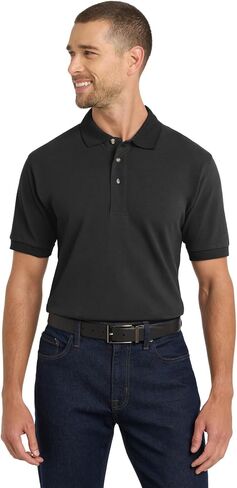 APPAREL GLOBE Heavyweight Cotton Pique Polo Shirt, 100% Ring Spun Combed Cotton, Soft Garment Washed Short Sleeve Casual Top in Saudi Arabia