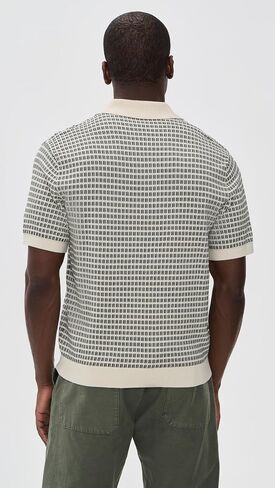 Madewell Men's x Shopbop Sum Stitch Single Button Polo Shirt in Kuwait