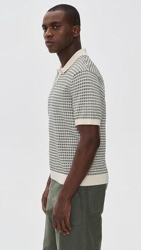 Madewell Men's x Shopbop Sum Stitch Single Button Polo Shirt in Kuwait