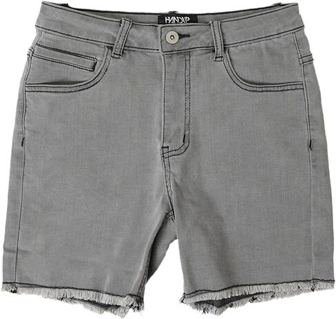 Handup Athletic Jean Short - JORT - 4-Way Super Stretch 5.5" Inseam Denim Short - Athletic Shorts - Breathable Lightweight Denim (US, Alpha, Small, Regular, Regular, Faded Grey) in Saudi Arabia