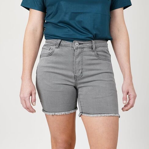 Handup Athletic Jean Short - JORT - 4-Way Super Stretch 5.5" Inseam Denim Short - Athletic Shorts - Breathable Lightweight Denim (US, Alpha, Small, Regular, Regular, Faded Grey) in Saudi Arabia