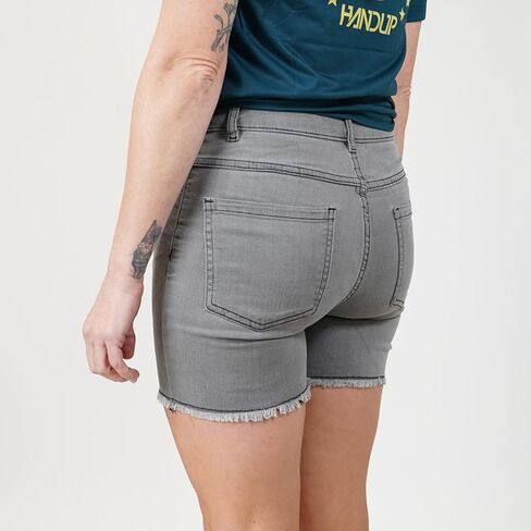 Handup Athletic Jean Short - JORT - 4-Way Super Stretch 5.5" Inseam Denim Short - Athletic Shorts - Breathable Lightweight Denim (US, Alpha, Small, Regular, Regular, Faded Grey) in Saudi Arabia