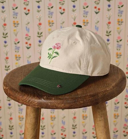 RIFLE PAPER CO. Garden Study Baseball Cap, Women's Baseball Hat, Classic Six-Panel Floral Print Cap with Adjustable Strap, Made from 100% Cotton, One Size Fits All in Kuwait