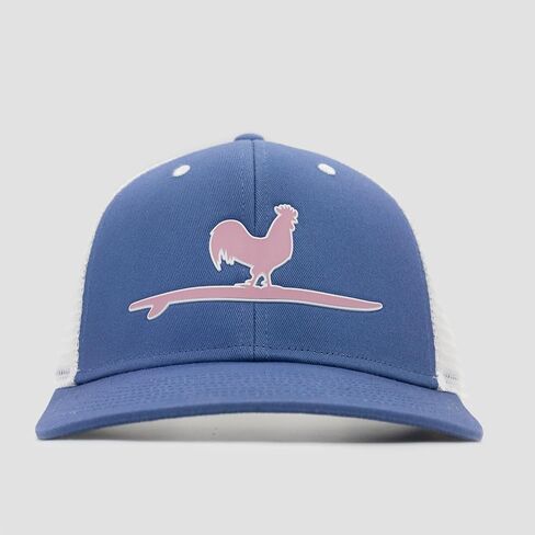 Beach & Barn Surfing Rooster Snapback Hat, Trucker, Mesh Back, One Size in Saudi Arabia