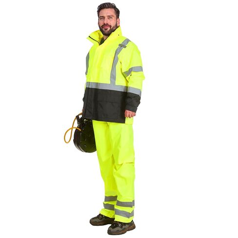NORTHSKY Hi Vis Rain Jacket and Pants, Class 3 High Visibility Reflective Waterproof Rain Suit, Safety Work Rain Gear with Hood for Men Women (XX Large-3X Large) in Saudi Arabia