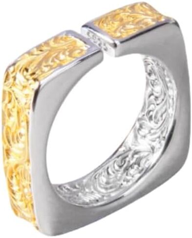 Square Shaped Rings For Women Zinc Alloy Adjustable Wedding Band Promise Statement Ring Party Ring in Kuwait