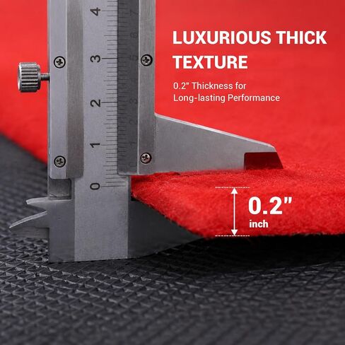 3x20 Ft Red Carpet Runner for Events, Aisle Rug with Non-Skid Rubber Back, Flat Lay Roll, Indoor Outdoor Walkway Carpet for Wedding Ceremony, Party Entrance, Stage & Prom in Saudi Arabia