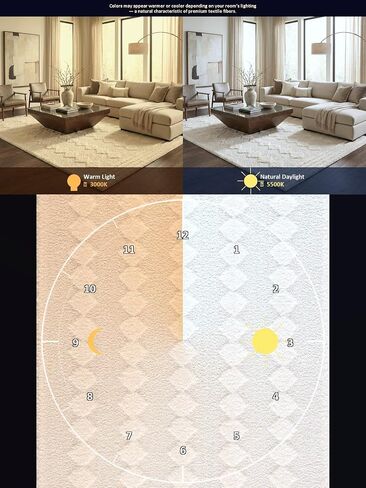 BoutiqueRugs Beige Diamond Contemporary White 7ft Runner Rug Hija Hallway Kitchen Corridor Stairway Laundry Room 2'7" x 7'3" Stain Resistant Non-Shedding Pet Friendly in Saudi Arabia