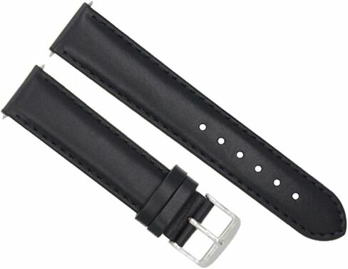 حزام جلدي ناعم من Ewatchparts مقاس 22 ملم متوافق مع ساعة موفادو بولد 3600261، 0606284 باللون الأسود in Kuwait