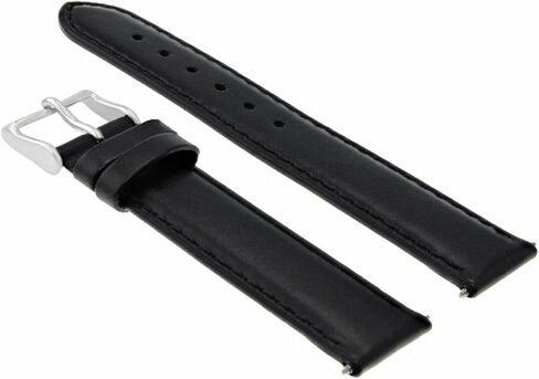 حزام جلدي ناعم من Ewatchparts مقاس 22 ملم متوافق مع ساعة موفادو بولد 3600261، 0606284 باللون الأسود in Kuwait