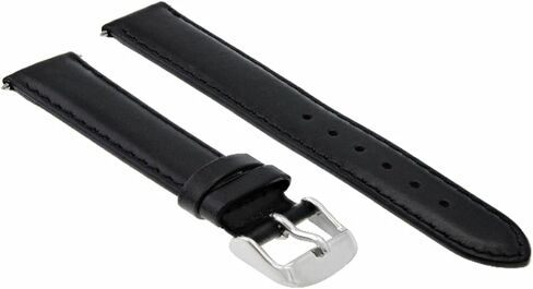 حزام جلدي ناعم من Ewatchparts مقاس 22 ملم متوافق مع ساعة موفادو بولد 3600261، 0606284 باللون الأسود in Kuwait