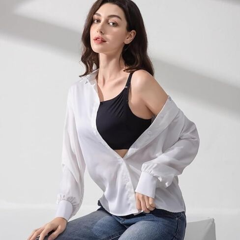 Lace Cleavage Cover Up for Low Neckline,Modesty Panel for Women,Clip On Mock Camisole Snap to Bra Insert in Saudi Arabia