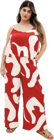 City Chic Women's Plus Size Jumpsuit - Ellie Oasis in Kuwait