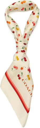 COACH Cherry Mix Printed Silk Bandana in Kuwait