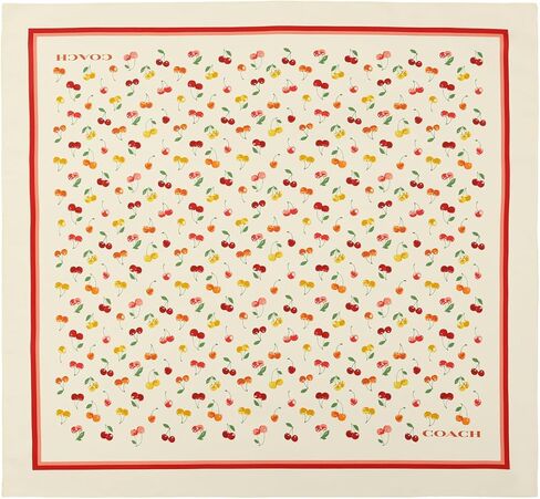 COACH Cherry Mix Printed Silk Bandana in Kuwait