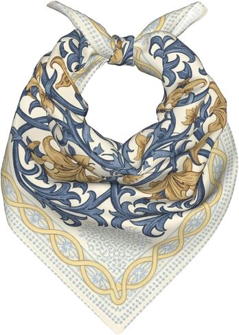 Vintage Floral Head Hair Scarf Square Bandana Satin Silk Neck Scarves For Sleeping Headwear in Saudi Arabia