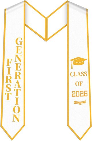 First Generation Graduation Stole - Class of 2026 Graduation Sash Stoles Gift for High School College Graduates in Saudi Arabia