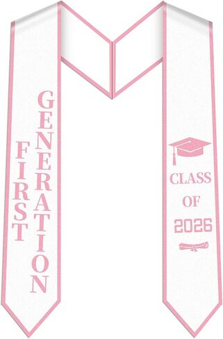 First Generation Graduation Stole - Class of 2026 Graduation Sash Stoles Gift for High School College Graduates in Saudi Arabia