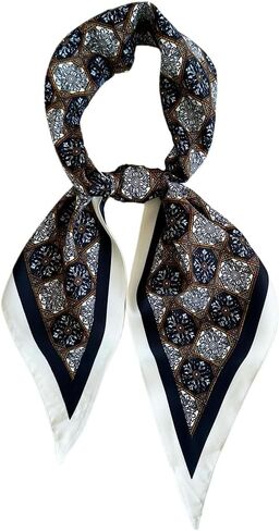 Triangle Fashion Scarf Lightweight Silk Like Hair Neck Head Scarf for Women - Versatile Wrap for Shawl Gift Packed in Saudi Arabia