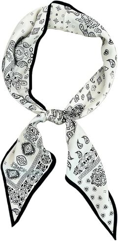 Triangle Fashion Scarf Lightweight Silk Like Hair Neck Head Scarf for Women - Versatile Wrap for Shawl Gift Packed in Saudi Arabia
