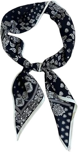 Triangle Fashion Scarf Lightweight Silk Like Hair Neck Head Scarf for Women - Versatile Wrap for Shawl Gift Packed in Saudi Arabia