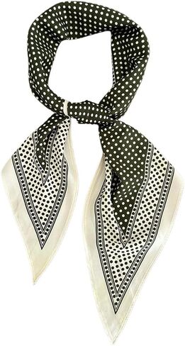 Triangle Fashion Scarf Lightweight Silk Like Hair Neck Head Scarf for Women - Versatile Wrap for Shawl Gift Packed in Saudi Arabia