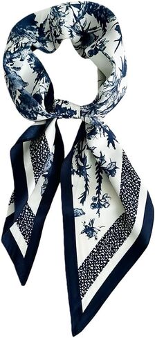 Triangle Fashion Scarf Lightweight Silk Like Hair Neck Head Scarf for Women - Versatile Wrap for Shawl Gift Packed in Saudi Arabia