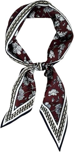 Triangle Fashion Scarf Lightweight Silk Like Hair Neck Head Scarf for Women - Versatile Wrap for Shawl Gift Packed in Saudi Arabia