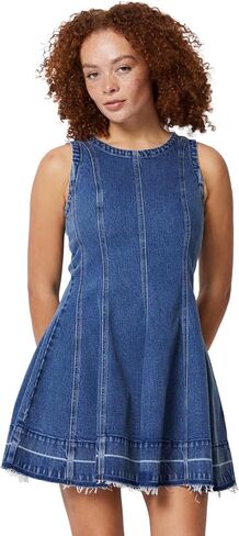 Amazon Essentials Women's Fit & Flare Denim Mini Dress in Kuwait