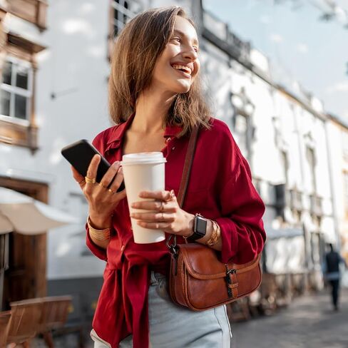 HESHE Leather Small Crossbody Bags for Women Satchel Purses Mini Shoulder Handbags with 2 Adjustable Strap Travel Hobo Purse in Saudi Arabia