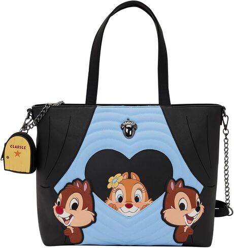 Loungefly Chip 'n' Dale قطعتان من الرقائق وحقيبة حمل Miss مع حقيبة عملات معدنية in Kuwait