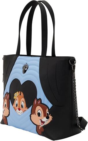 Loungefly Chip 'n' Dale قطعتان من الرقائق وحقيبة حمل Miss مع حقيبة عملات معدنية in Kuwait