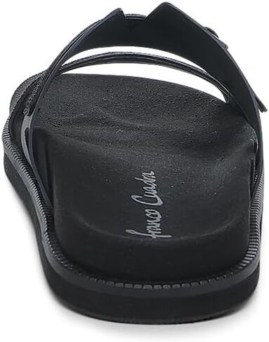FRANCO CUADRA | Men's Sandal in Premium Black Stingray Leather with Adjustable Buckle 4M7MTTS in Kuwait