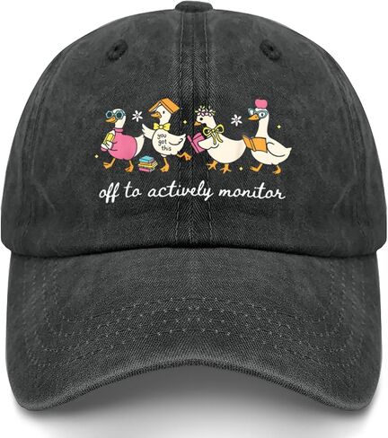 Off to Actively Monitor Teacher Testing Day Goose Hats for Girlfriends Fashion in Kuwait
