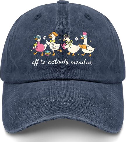 Off to Actively Monitor Teacher Testing Day Goose Hats for Girlfriends Fashion in Kuwait