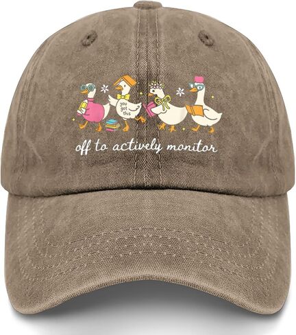 Off to Actively Monitor Teacher Testing Day Goose Hats for Girlfriends Fashion in Kuwait