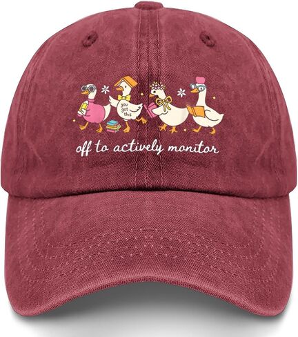 Off to Actively Monitor Teacher Testing Day Goose Hats for Girlfriends Fashion in Kuwait