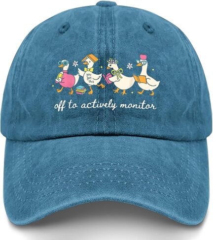 Off to Actively Monitor Teacher Testing Day Goose Hats for Girlfriends Fashion in Kuwait