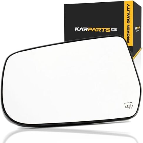 For Chevy Equinox 2010-2017 Mirror Glass Driver Side | Heated | Flat Glass | With Backing Plate | Replacement For GM1324126 | 20873491 in Kuwait