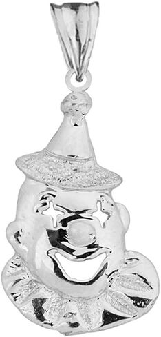 Fine Sterling Silver Happy Clown Charm Pendant in Saudi Arabia