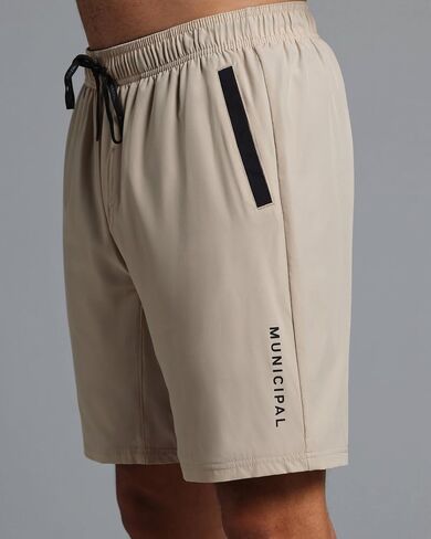 MUNICIPAL Men's Sport Utility Shorts, Stone, X-Large in Saudi Arabia